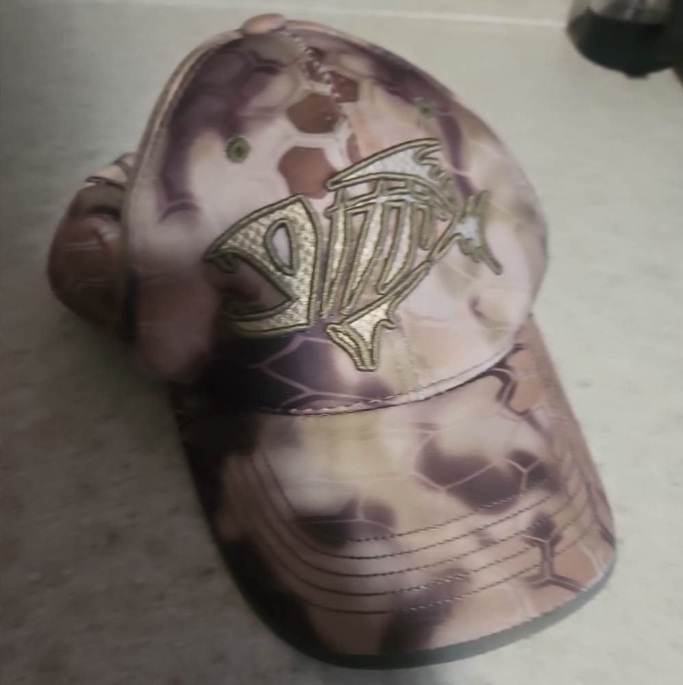 G. Loomis Camouflage Baseball Cap Hat with Fish Logo